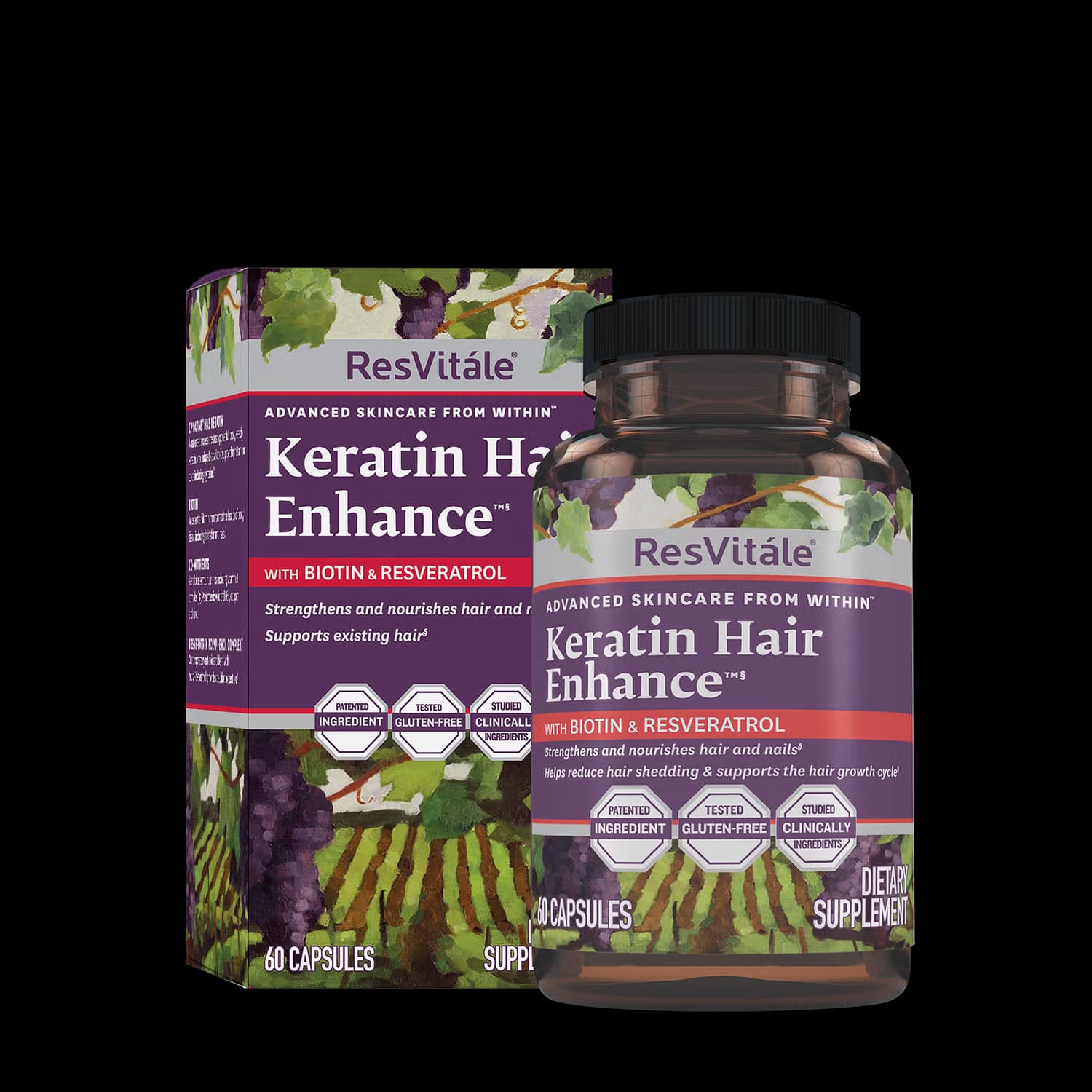Keratin Hair Enhance™ with Biotin and Resveratrol