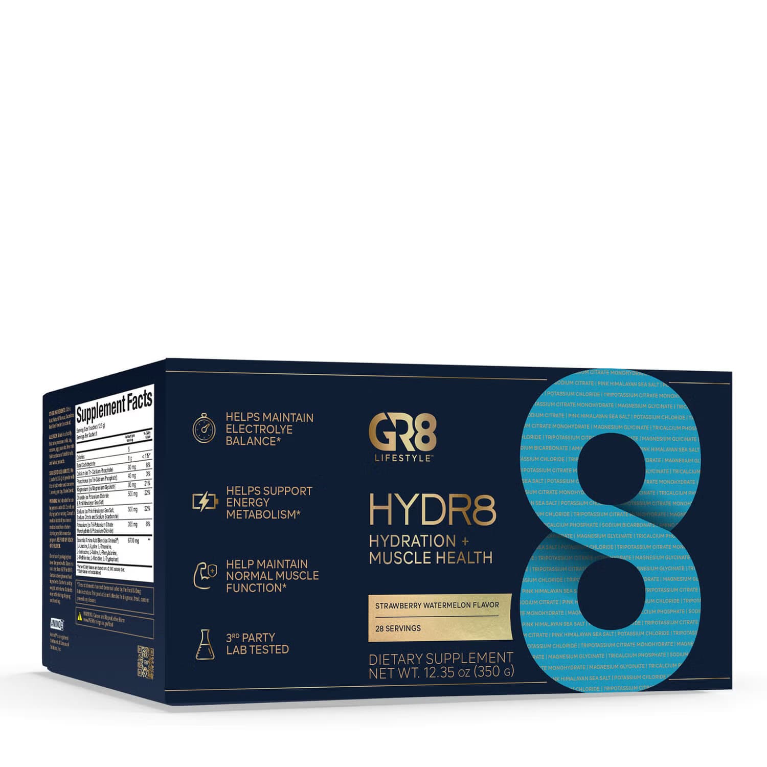 Hydr8 Hydration + Muscle Health - Strawberry Watermelon